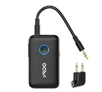 YMOO Transmetteur Recepteur Bluetooth 5.3, Adaptateur Bluetooth Audio 3.5mm Jack HiFi AUX, Aptx Faible Latence, Diffusion Audio pour TV/Smartphone vers Casque Bluetooth/Enceinte/Avion