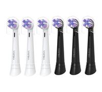 YMPBO 6 Pièces Brossette de Rechange Compatibles avec Oral B iO 10 9 8 7 6 5 4 3 Series, Blanc+Noir