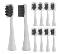 YMPBO Têtes de brosse à dents compatibles avec les brosses à dents électriques Burst, [10 têtes de rechange + 30 pics à fil + 1 support] pour brosse à dents Burst Sonic - Blanc