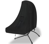 YMPPMKN Housse de Chaise Longue Suspendue Tissu Oxford 600D Robuste avec Boucles et Cordon de Serrage, imperméable, Coupe-Vent, résistant aux UV Housse transat Suspendu,198 * 185cm (Schwarz)