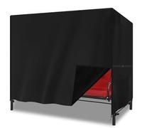 YMPPMKN Housse de Protection pour Balancelle de Jardin 3 Places Tissu Oxford 600D Robuste avec Boucles,Imperméable,Résistant aux UV Bâche de Protection pour Balancelle (210 * 150 * 150cm,Schwarz)