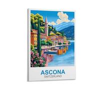 YMQWJYLW Amscan Poster de voyage vintage Suisse 20 x 30 cm Impression sur toile Décoration murale