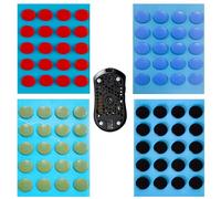 Ymswjgj Lot de 80 Patins de Souris série de Patins de Souris universels antidérapants pour Souris U-PE Universal Dot Ultra Rapide Pieds de Souris 6 mm