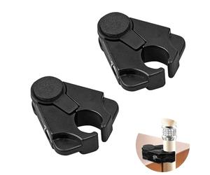 YMTWSRY 2PCS Noir Support Canne, Dispositifs de Serrage de Table pour Les Diamètres de Tube de 1,6 Cm à 2,5 Cm Maximum