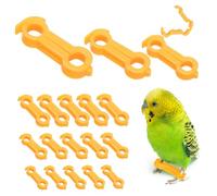 YMTWSRY Lot de 18 barrettes de jambe pour poussin, écarteur, sauteur - Pinces d'alignement - Pour nouveau-né, oiseaux, poussins (4 mm, 5 mm, 6 mm)