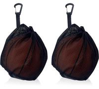 Ymtwsry Lot De 2 Filets De Balle Pour 1 Ballon, Pliable, Portable, En Filet, Avec Cordon De Serrage, Sac À Dos, Polyvalent, Pour Basket-Ball, Football, Volleyball