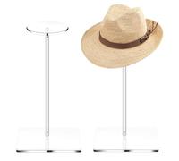 YMTWSRY Lot de 2 Range Casquette Acrylique Transparent, 30cm Porte Chapeau Porte Casquette Rangement pour Casquette et Accessoires