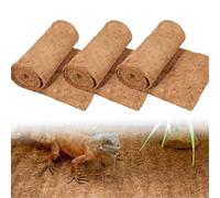 YMTWSRY Lot de 3 tapis de chanvre pour rongeurs, lapins en 100 % copeaux de coco - Tapis biodégradable en fibre de coco - Pour lapins, hamsters - 100 x 30 cm