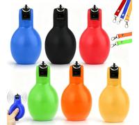 YMTWSRY Lot de 6 sifflets à presser à la main, sifflets de sport avec lanière pour chien, sifflet pour rappel, sifflet d'arbitre, pour enseignants, entraîneurs, dresseurs de chiens