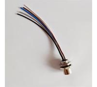 YMUGUEGH Connecteur M12 droit 5P mâle PG7+M12 panneau type A, connecteur panneau M12 type A 5 trous femelle avec câble de 50 cm