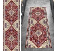 Ymural Tapis de cuisine, antidérapant, vintage, 110 x 450 cm, long, lavable, vendu au mètre, en polyester, pour couloir, chambre à coucher, salon