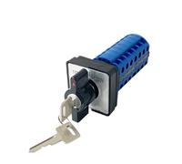 YMW26-20YS2/7 Dual Power Control 20A 7 Poles Three Position With Key Lock Changeover Rotary Knob Cam Switch NWPNLXEA(Customize)