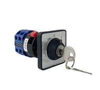 YMW26 LW26-20YS3/2S Single Hole with Key Selector Two Poles 2 Positions 0-1 Off Power Supply 20A Rotary Cam Switch MQXFCZUX(Customize)