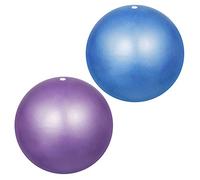 YMWALK Pilates Ball, 2 PCS 25cm Small Ballon Ball, Mini Soft Pilates Ball Antidérapant Anti Burst Gym Fitness Ball Parfait pour Pilates, Yoga, Core Training et Physiothérapie (Violet et Bleu)
