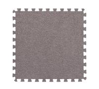 YMXBHN Tapis De Sol Carré en Mousse Puzzle en Peluche,30x30cm Tapis De Jeu épais à Emboîtement Dalles De Moquette Moelleuses,Tapis Rampants Polyvalents Lavables(Size:24pcs,Color:Gris Clair)