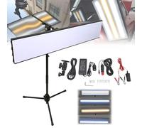 YMXEURSC Lumière de vérification de la Bosse LED,Support de Sol de lumière PDR 6 Couleurs,lumière d'essai de Bande de carrosserie d'automobiles,lumière de réparation de Bosse de Voiture