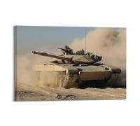 YMXHJJ Impression sur toile abstraite minimaliste - Poster d'action réaliste sur char militaire pour les amateurs de salon 20 x 30 cm