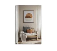 YMXHJJ Impression sur toile abstraite minimaliste - Poster d'art géométrique minimaliste avec Terre - Affiches d'œuvres d'art décoratives pour salon (60 x 90 cm)