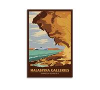 YMXHJJ Poster moderne pour album photo de famille - Art mural sur toile - Décoration d'intérieur - Poster de voyage rétro de l'île Gabriola avec vue sur ferry - 60 x 90 cm