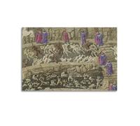 YMXSDIMDS Dessins pour Dante´s Divine Comedy 2 de Sandro Botticelli Peinture sur toile Décoration murale pour salon, chambre à coucher 20 x 30 cm