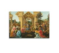 YMXSDIMDS Impression sur toile Adoration des mages par Sandro Botticelli - 60 x 90 cm