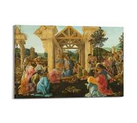 YMXSDIMDS Impression sur toile Adoration des mages par Sandro Botticelli - Décoration murale pour chambre à coucher et salon - 40 x 60 cm