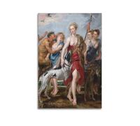 YMXSDIMDS Impression sur toile Diana And Her Nymphs Departing For The Hunt par Peter Paul Rubens - Décoration murale pour salon - 20 x 30 cm