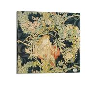 YMXSDIMDS Impression sur toile Femme à la Marguerite par Alphonse Mucha - Décoration murale - 60 x 60 cm