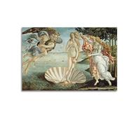 YMXSDIMDS Impression sur toile La Naissance de Vénus par Sandro Botticelli - Décoration murale d'intérieur - 60 x 90 cm