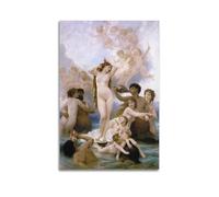 YMXSDIMDS Impression sur toile murale moderne La naissance de Vénus par William Adolphe Bouguereau - 30 x 45 cm