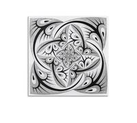 YMXSDIMDS Impression sur toile Path of Life II en couleur par M.C. Escher - Décoration murale moderne - 70 x 70 cm