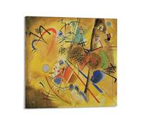 YMXSDIMDS Impression sur toile « Small Dream in Red Old » de Wassily Kandinsky - Décoration murale pour salon - 60 x 60 cm