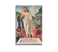 YMXSDIMDS Impression sur toile The Resurrection de Sandro Botticelli - Décoration murale pour chambre à coucher et salon - 50 x 75 cm