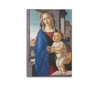 YMXSDIMDS Impression sur toile « The Virgin And Child » de Sandro Botticelli - Décoration murale d'intérieur moderne - 60 x 90 cm