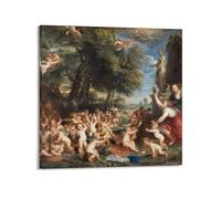 YMXSDIMDS Impression sur toile Worship of Venus par Peter Paul Rubens - Art mural - Impression sur toile - Idée de décoration - 30 x 30 cm