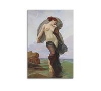 YMXSDIMDS La Crepuscule par William Adolphe Bouguereau Peinture sur toile Décoration d'intérieur moderne 30 x 45 cm