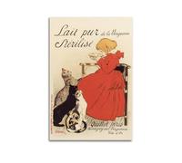 YMXSDIMDS Lait Pur Sterilise par Theophile Steinlen Poster sur toile pour décoration d'intérieur ou salon 30 x 45 cm