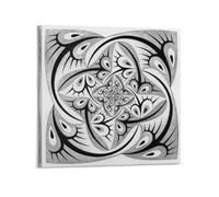 YMXSDIMDS M.C. Escher Path of Life II Peinture murale à suspendre en couleur pour chambre à coucher 50 x 50 cm