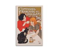 YMXSDIMDS Poster décoratif à suspendre Chocolat de la Compagnie Francaise par Theophile Steinlen - Décoration d'intérieur - 40 x 60 cm