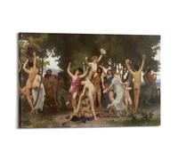 YMXSDIMDS Poster décoratif à suspendre The Youth of Bacchus par William Adolphe Bouguereau - Décoration d'intérieur - 40 x 60 cm