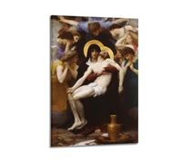 YMXSDIMDS Poster décoratif sur toile Pieta par William Adolphe Bouguereau - Décoration murale moderne pour chambre à coucher - 40 x 60 cm
