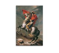 YMXSDIMDS Poster Napoleon Crossing The Alps By de Jacques Louis David - Décoration murale à suspendre - Décoration d'intérieur - 50 x 75 cm