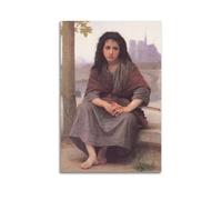 YMXSDIMDS The Bohemian par William Adolphe Bouguereau Impression sur toile et décoration murale moderne pour chambre à coucher 60 x 90 cm