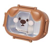 Ymxygz Boîte À Bento en Acier Inoxydable pour Enfants, Adorable Chiot, Compartimentée, avec Couvercle, Idéale pour L'école, Garderie Ou Le Pique-Nique.