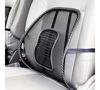 Ymxygz Coussin Lombaire en Maille pour Massage, Support Lombaire Ventilé avec Sangle Élastique pour Siège De Voiture, Chaise De Bureau
