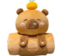Ymxygz Couverture Capybara Mignonne, Plaid en Flanelle Douce, Couverture Roulée en Peluche pour Canapé, Chambre À Coucher, Salon, Décoration D'intérieur