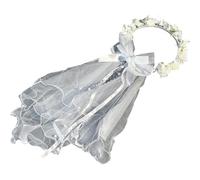 Ymxygz Ensemble De Serre-têtes pour Filles, Couronne De Blanche À Fleurs pour Sainte Communion, Couronne De Mariage pour Anniversaire, Coiffe pour Filles