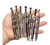 Ymxygz Mini Porte-clés pour Hommes, Ancien avec Fourreau, Motif Décoratif, Modèle De Lame Non Coupée, Pendentif Couteau Menton-Han
