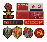 Ymxygz Patch Brodé Soviétique CCCP, 11 Pièces, Badge Brodé Russe, Drapeau Coloré, Vêtements, Patchs Militaires, Costumes De L'armée