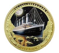 Ymxygz Pièces De Collection Titanic : Médaille Commémorative du du Rms en 1912, Pièce De Défi du Patrimoine Mondial, Pièces De Collection du du Titanic, Cadeaux Titanic pour Hommes Femmes